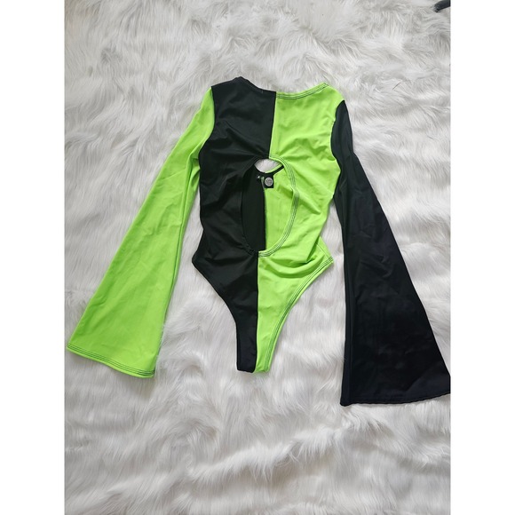 Tops - The Lyte Couture "shego" long bell sleeve bodysuit